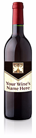 Wine Bottle with Custom Label